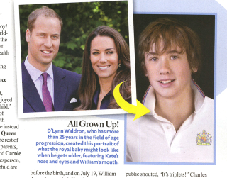 Illustration for article titled This Week in Tabloids: A Creepy Portrait of the Royal Baby as a Teen